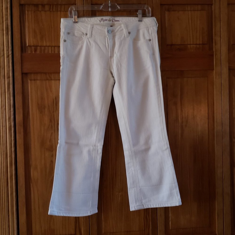 MISS BISON white jeans sz 28 woman's